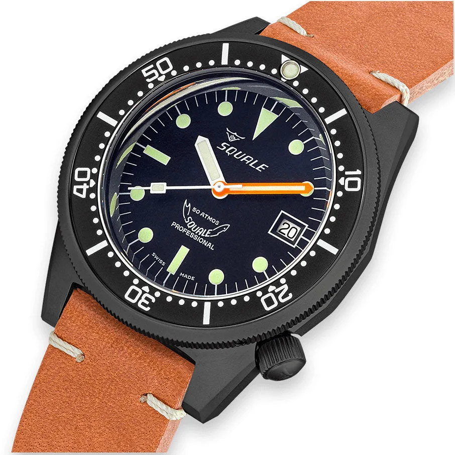 Squale 1521 PVD Leather Watch sold by C.W. Sellors product image thumbnail 3