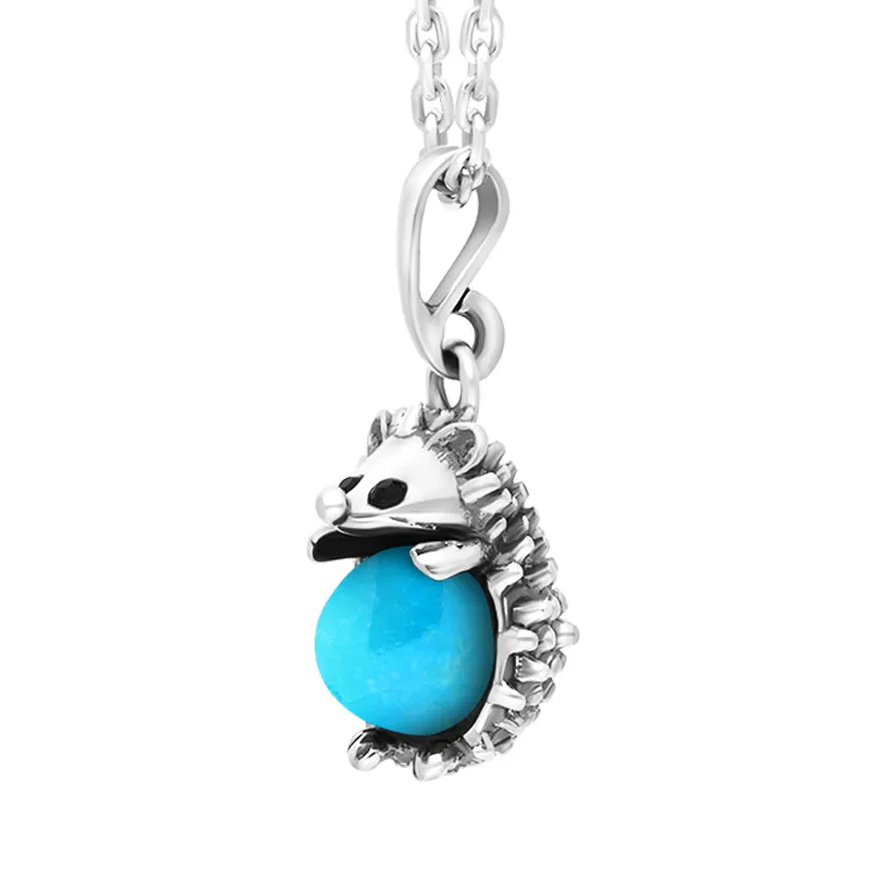 Sterling Silver Turquoise Small Hedgehog Necklace sold by C.W. Sellors product image thumbnail 2