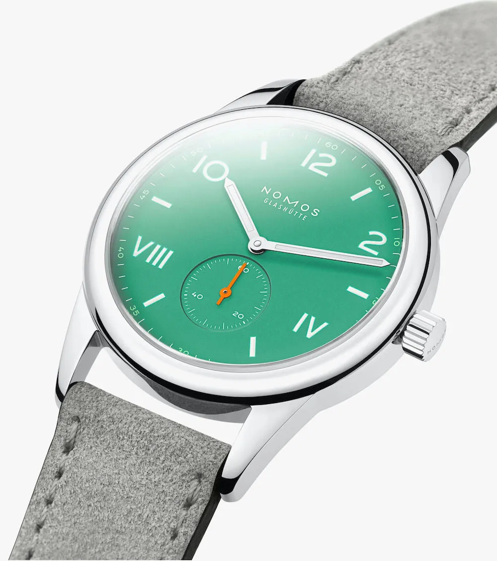 Nomos Glashutte Club Campus 38 Electric Green Steel Back Watch sold by C.W. Sellors product image thumbnail 4