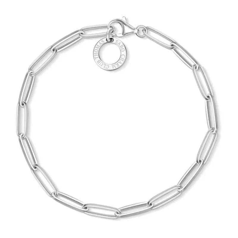 Thomas Sabo Charm Club Sterling Silver Charm Bracelet 15.5cm sold by C.W. Sellors