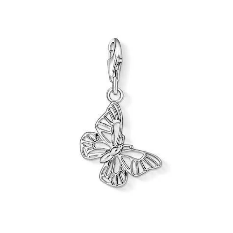 Thomas Sabo Charm Club Sterling Silver Openwork Butterfly Charm D sold by C.W. Sellors