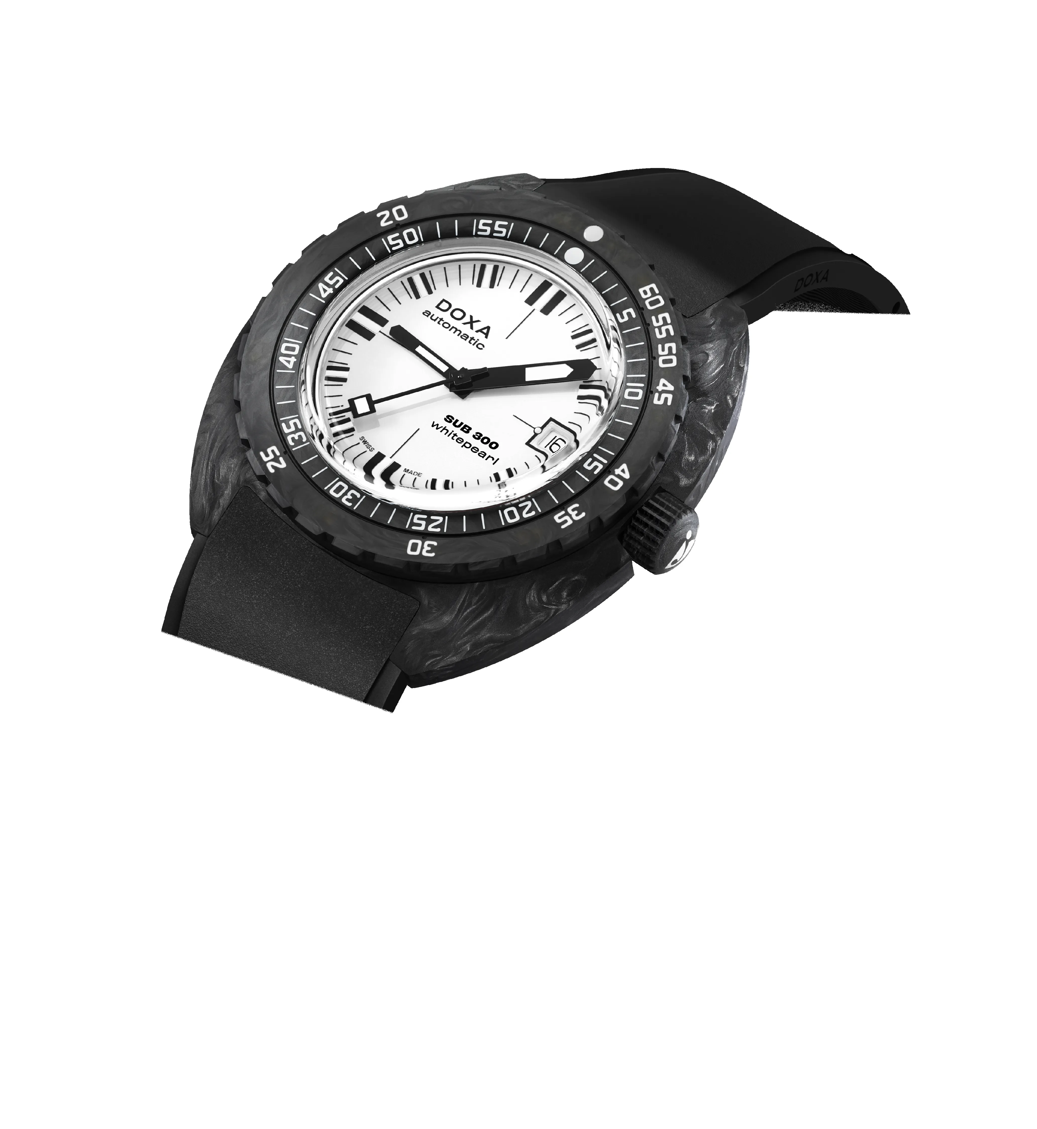 Doxa Ex-Display Sub 300 Carbon Whitepearl Watch sold by C.W. Sellors product image thumbnail 4