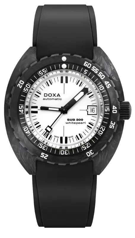 Doxa Ex-Display Sub 300 Carbon Whitepearl Watch sold by C.W. Sellors