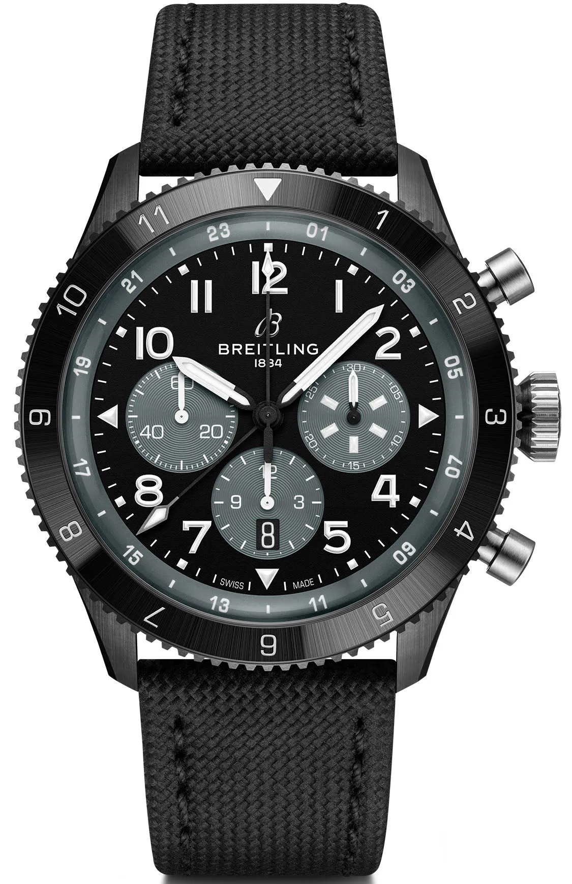 Breitling Pre-Owned Super AVI B04 GMT 46 Mosquito Night Fighter Watch sold by C.W. Sellors