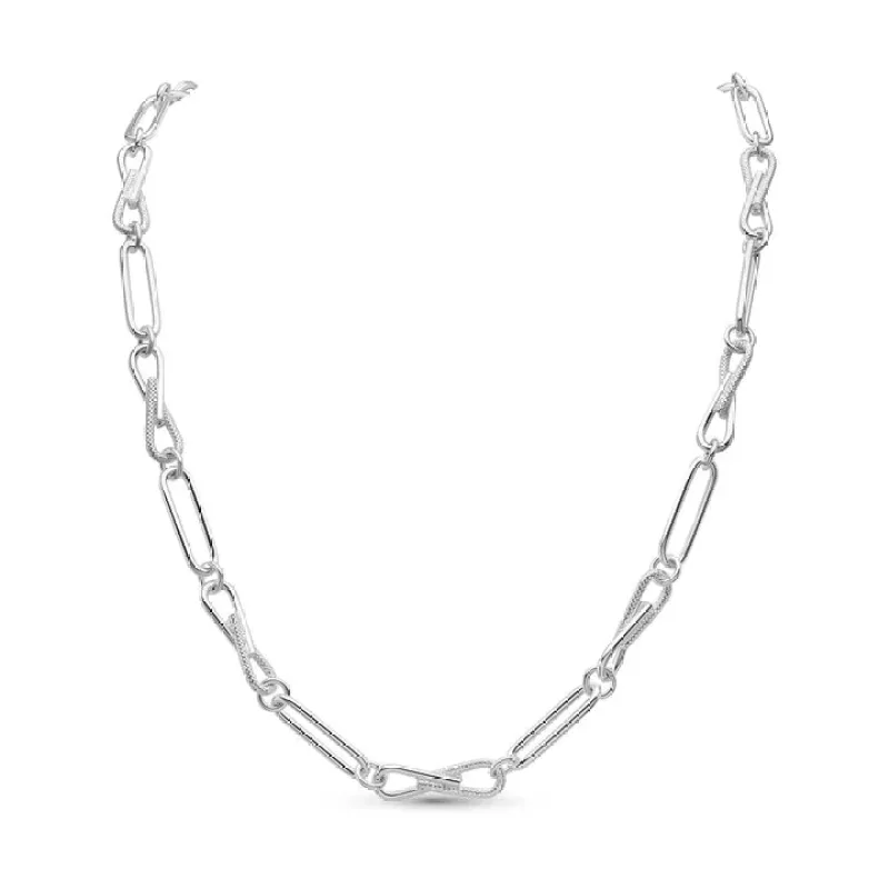 Sterling Silver 6mm Infinity Oval 7.5 Chain made by C.W. Sellors