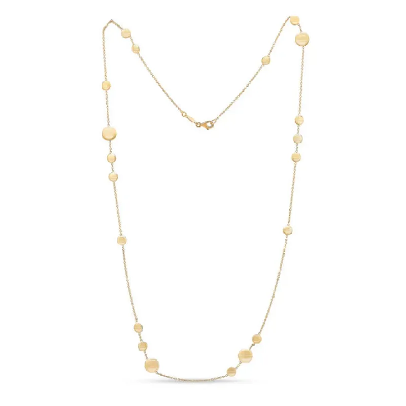 9ct Yellow Gold Polished Flat Disc Chain Necklace sold by C.W. Sellors
