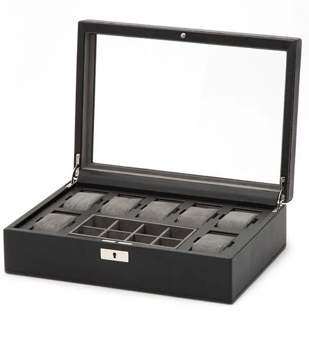 WOLF Watch Box Howard Black sold by C.W. Sellors