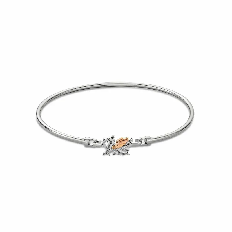 Clogau Sterling Silver Welsh Dragon Bracelet sold by C.W. Sellors