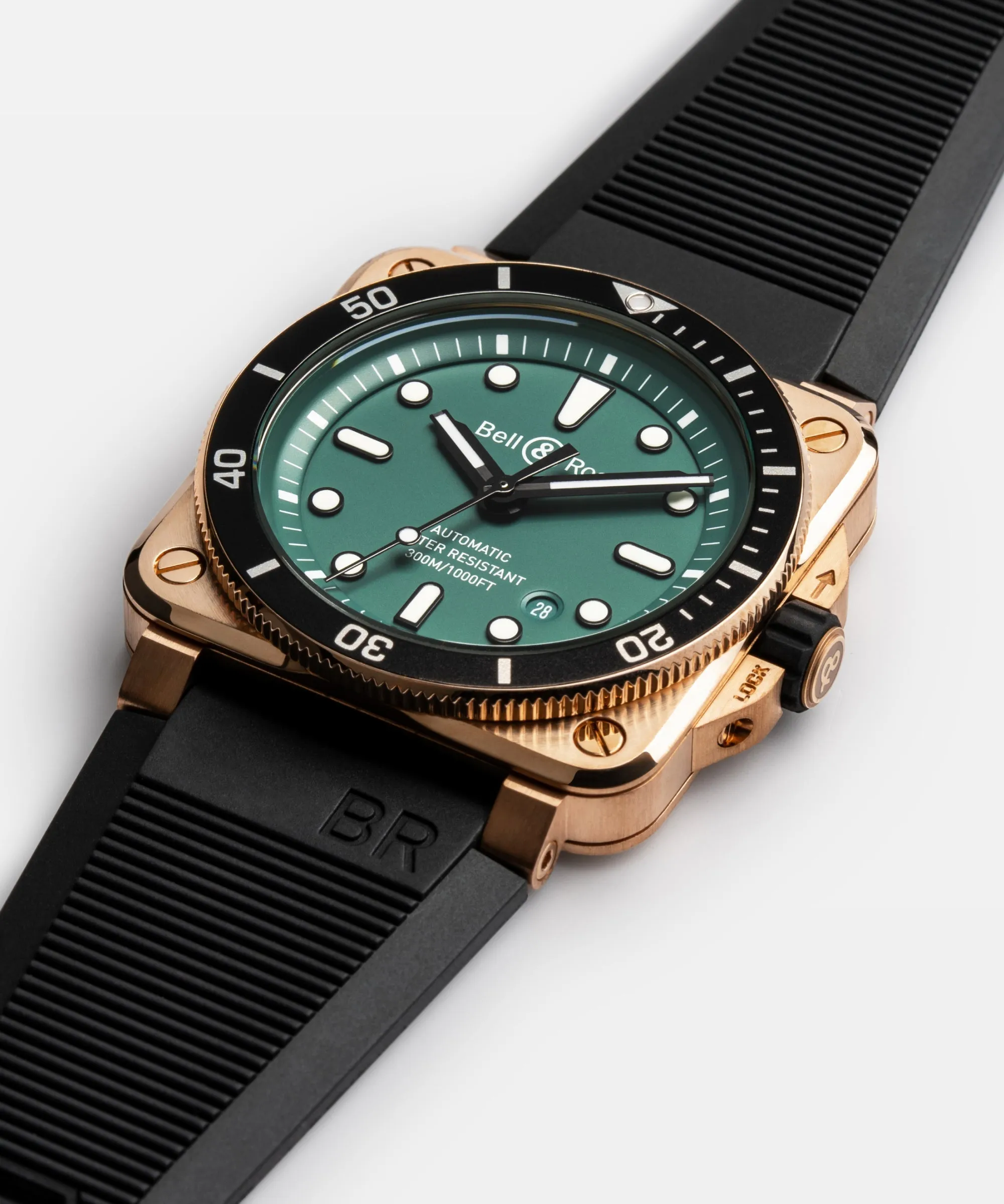 Bell & Ross Ex-Display BR 03 Diver Black Green Bronze Limited Edition Watch sold by C.W. Sellors product image thumbnail 3