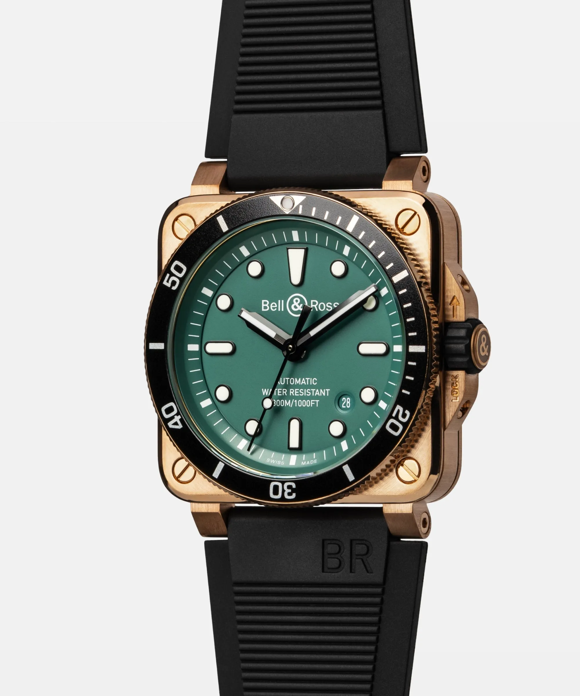Bell & Ross Ex-Display BR 03 Diver Black Green Bronze Limited Edition Watch sold by C.W. Sellors product image thumbnail 2