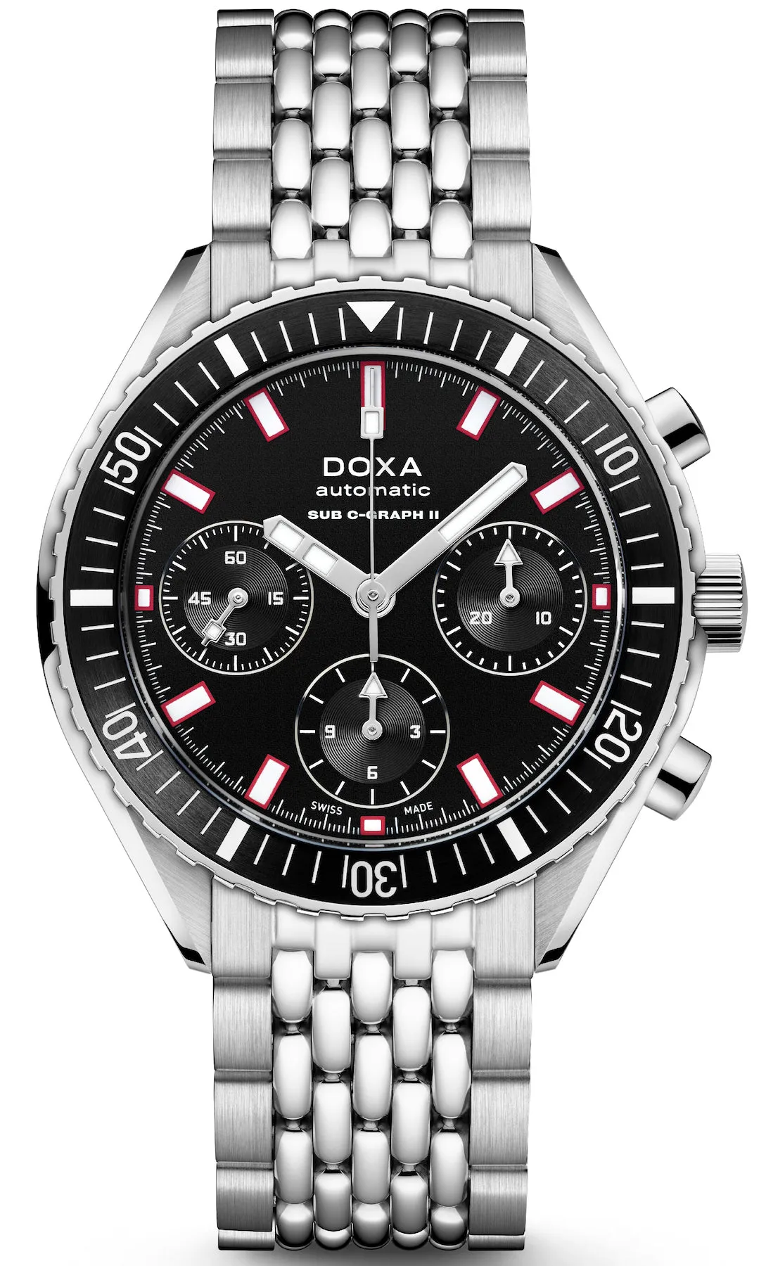 Doxa Ex-Display Sub 200 C-Graph II Sharkhunter Bracelet Watch sold by C.W. Sellors
