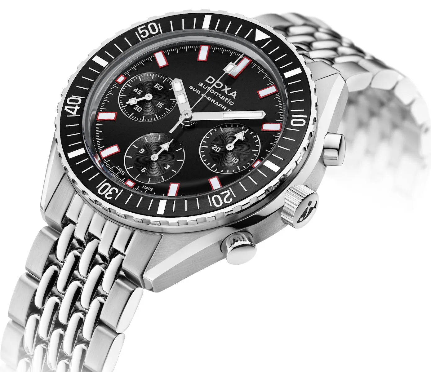 Doxa Ex-Display Sub 200 C-Graph II Sharkhunter Bracelet Watch sold by C.W. Sellors product image thumbnail 2