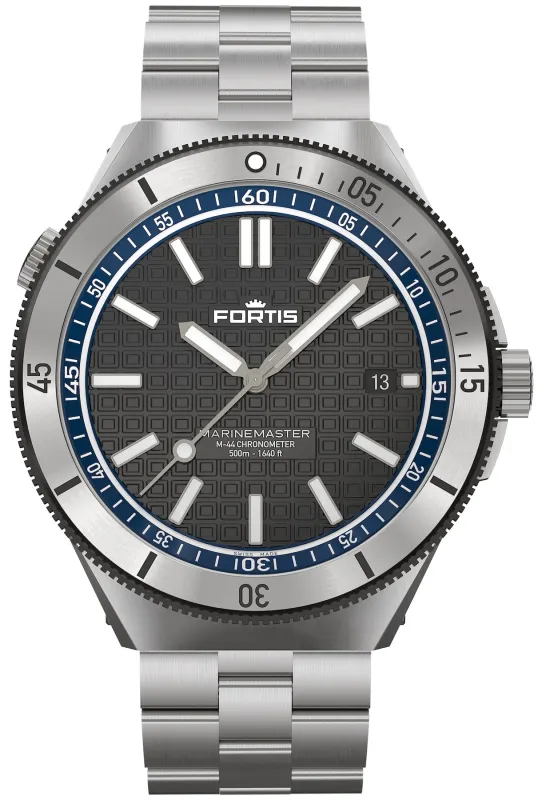 Fortis Marinemaster M 44 Ocean Blue Bracelet Watch sold by C.W. Sellors