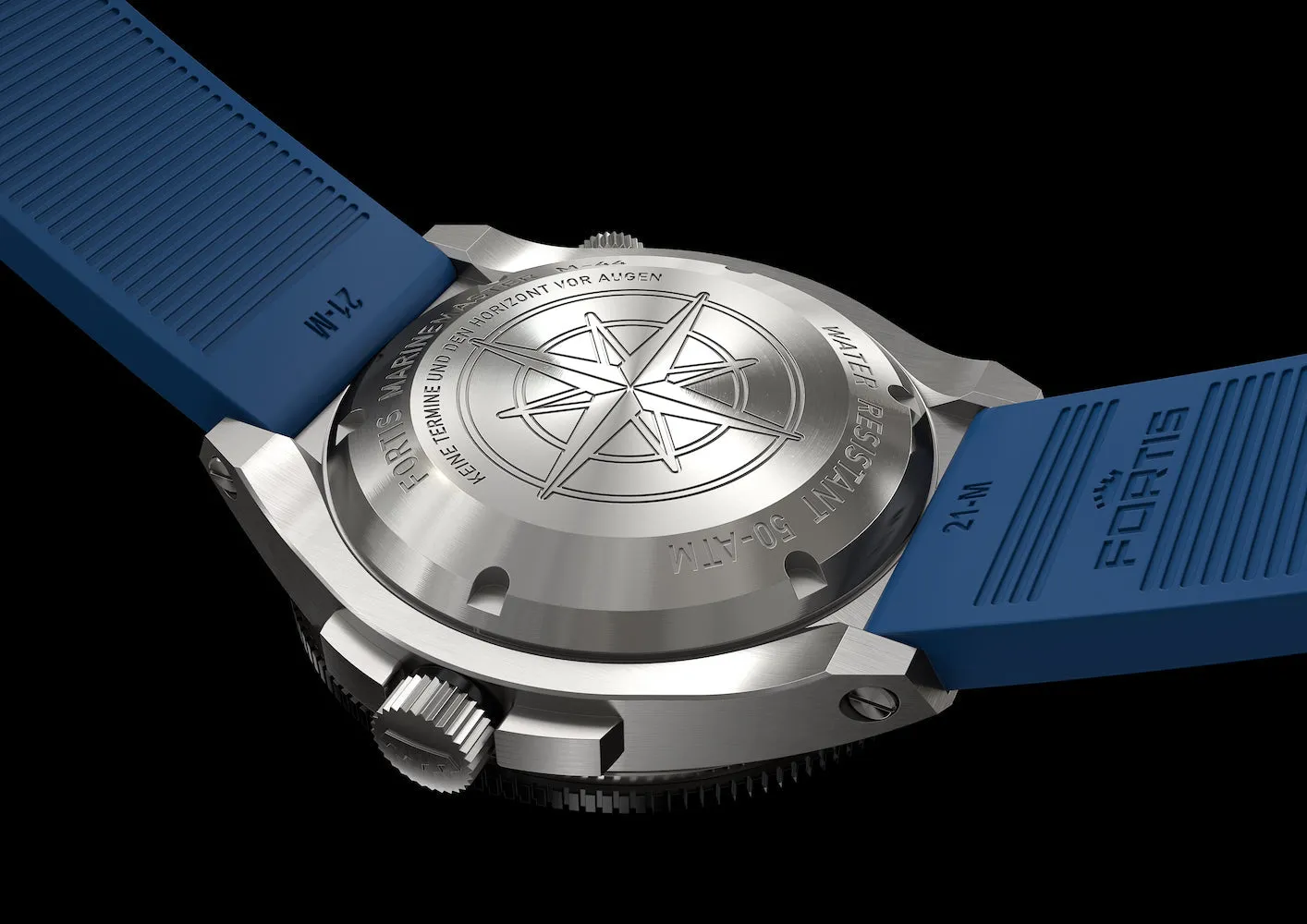 Fortis Marinemaster M 44 Ocean Blue Watch sold by C.W. Sellors product image thumbnail 3