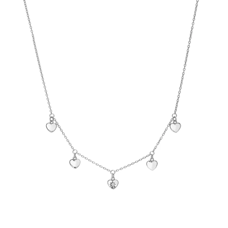 Hot Diamonds Sterling Silver Heart Necklace sold by C.W. Sellors