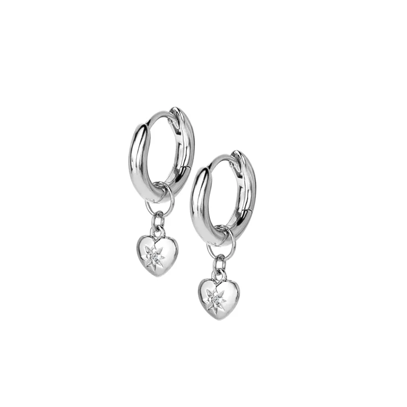Hot Diamonds Sterling Silver Heart Earrings sold by C.W. Sellors