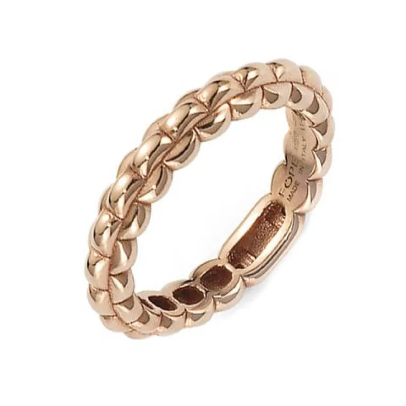 Fope Ex-Display Eka Tiny 18ct Rose Gold Ring sold by C.W. Sellors