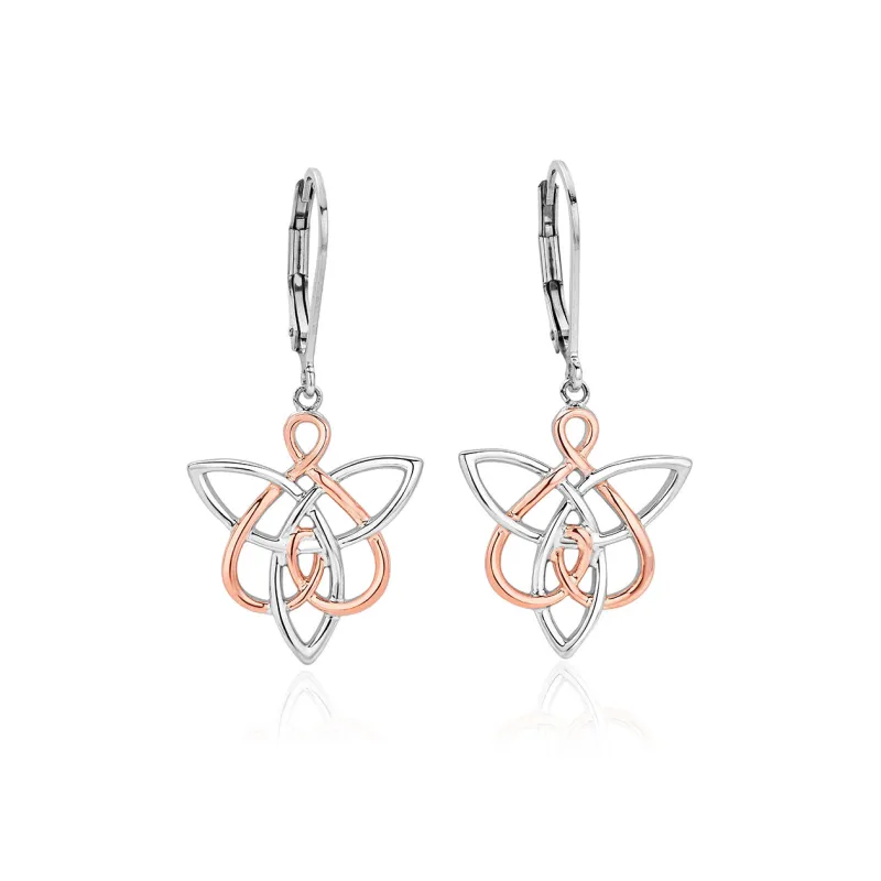 Clogau Fairies of the Mine White Topaz Sterling Silver Drop Earrings sold by C.W. Sellors