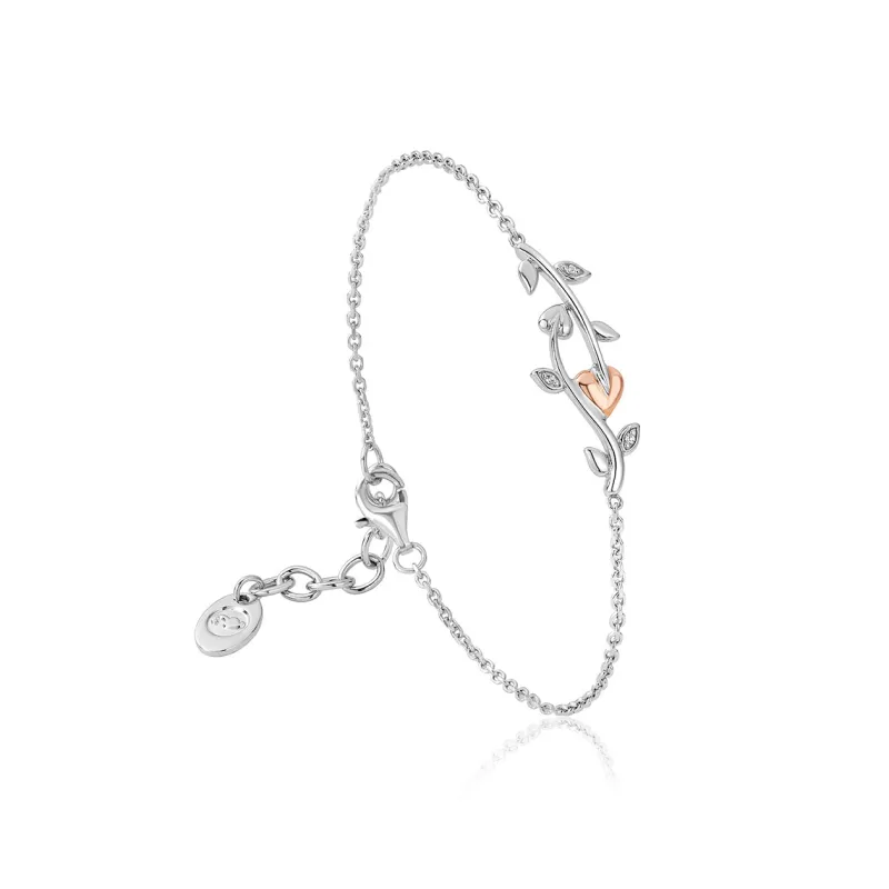 Clogau Vine of Life White Topaz Sterling Silver Bracelet made by C.W. Sellors