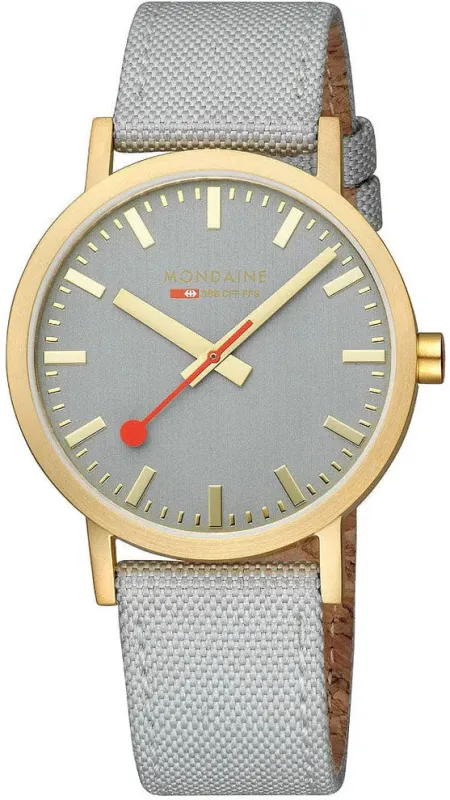 Mondaine Classic Good Gray Watch made by Mondaine
