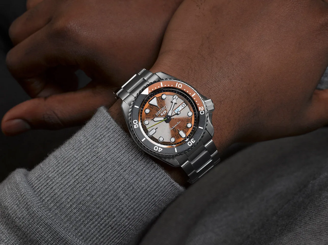 Seiko 5 Sports Skeleton Dial Watch sold by C.W. Sellors product image thumbnail 2