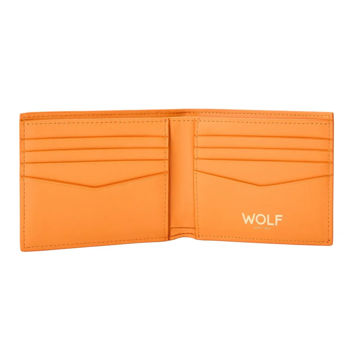 Wolf Signature Vegan Collection Orange Billfold Wallet sold by C.W. Sellors product image thumbnail 4