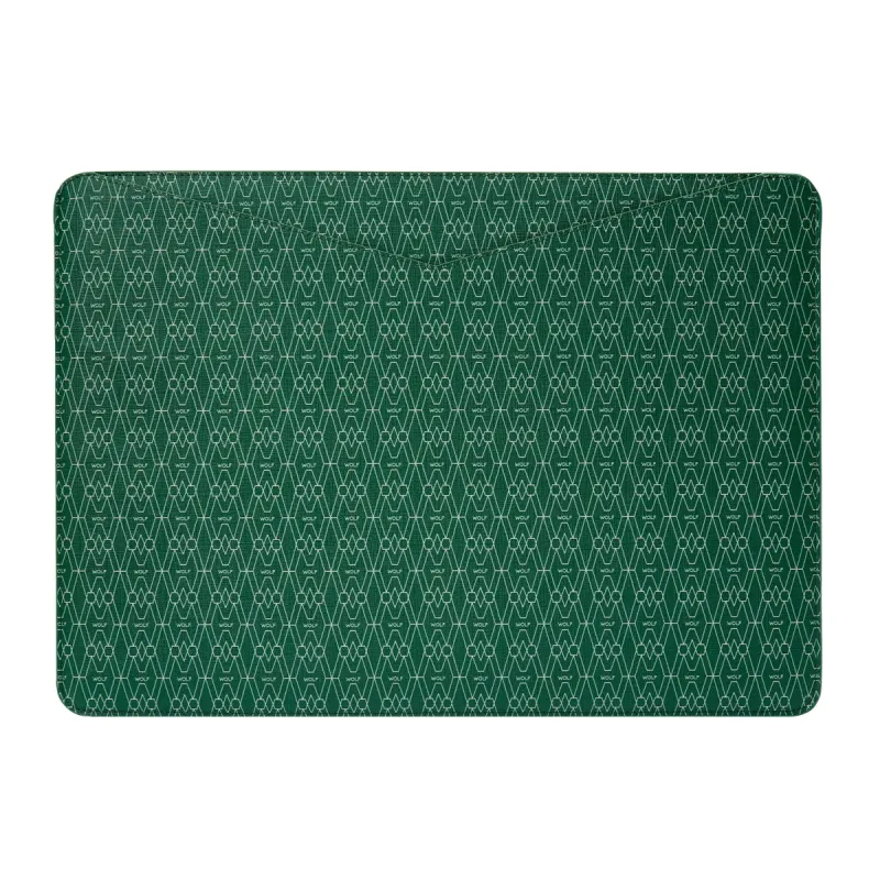 Wolf Signature Vegan Collection Green Laptop Sleeve sold by C.W. Sellors