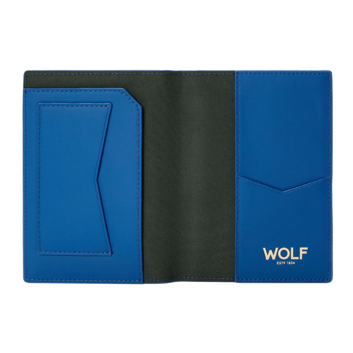 Wolf Signature Vegan Collection Blue Passport Sleeve sold by C.W. Sellors product image thumbnail 3
