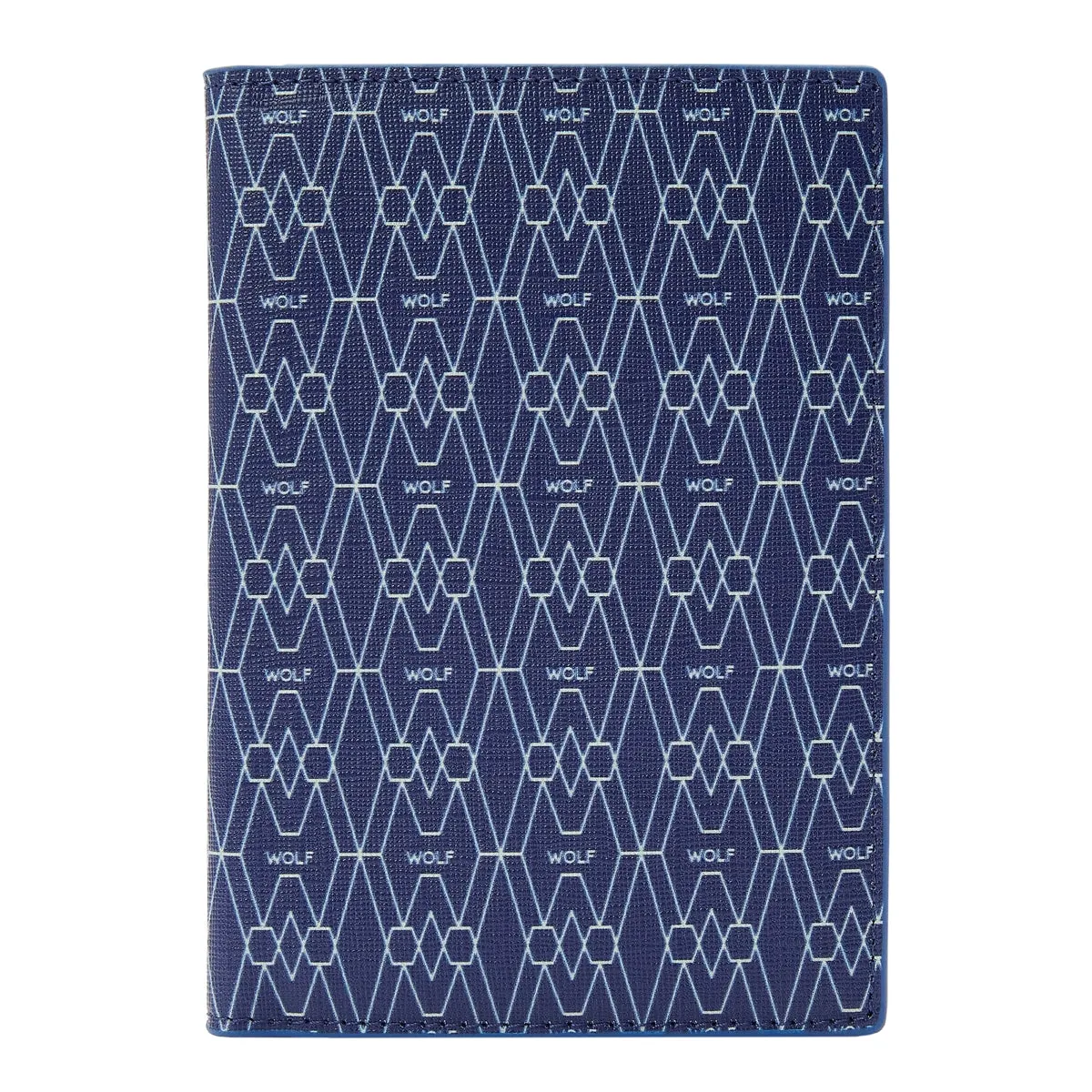 Wolf Signature Vegan Collection Blue Passport Sleeve sold by C.W. Sellors