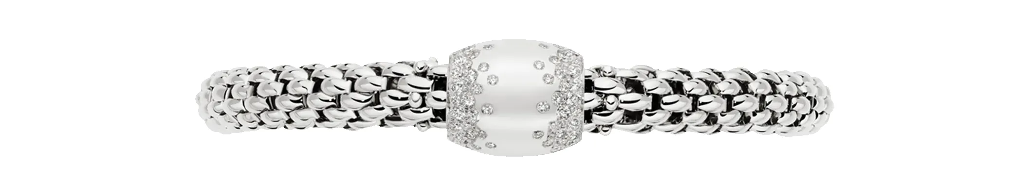 Fope 18ct White Gold 1.07ct Diamond Love Nest Flex'it Bracelet sold by C.W. Sellors product image thumbnail 2