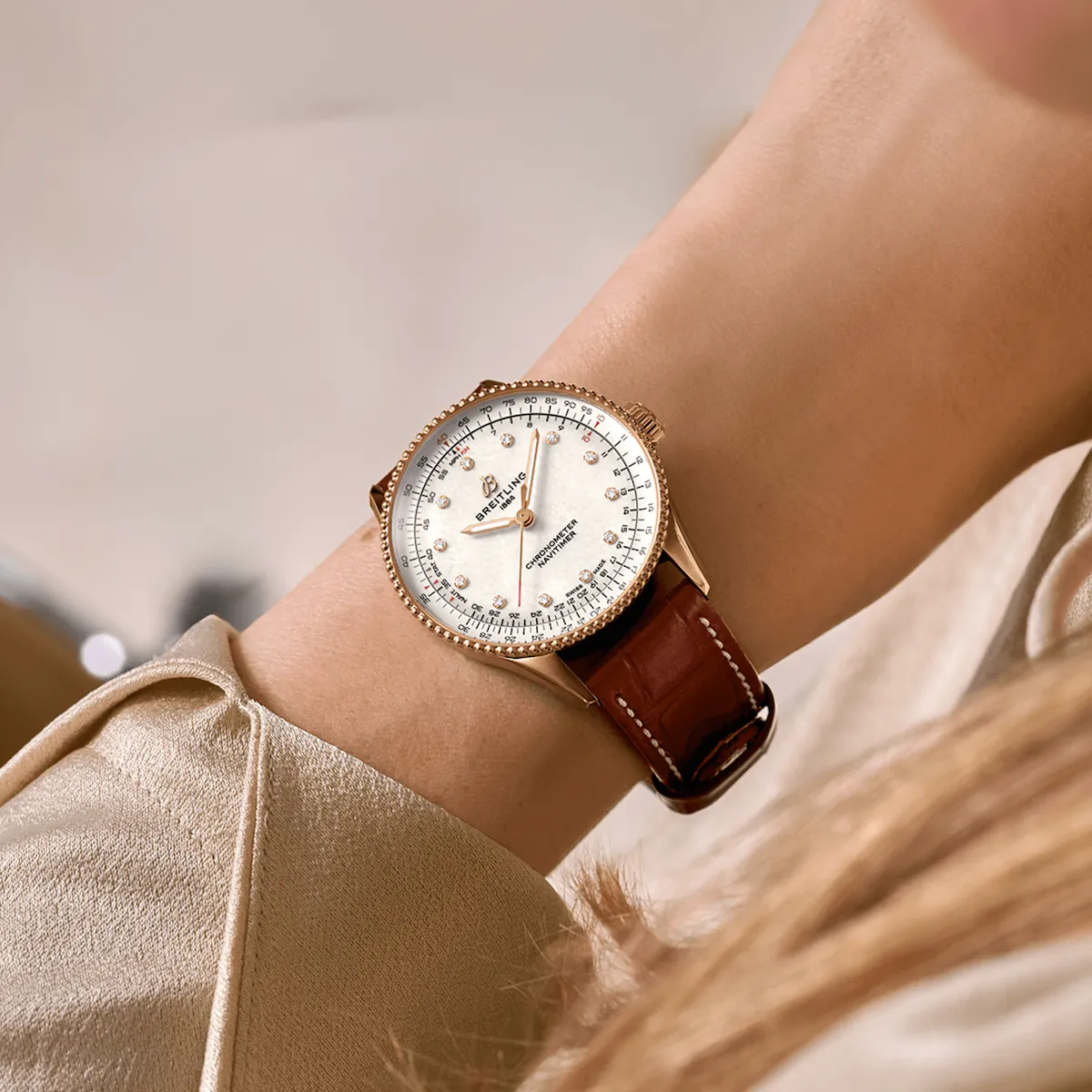 Breitling Navitimer 36 Automatic Alligator Watch sold by C.W. Sellors product image thumbnail 5