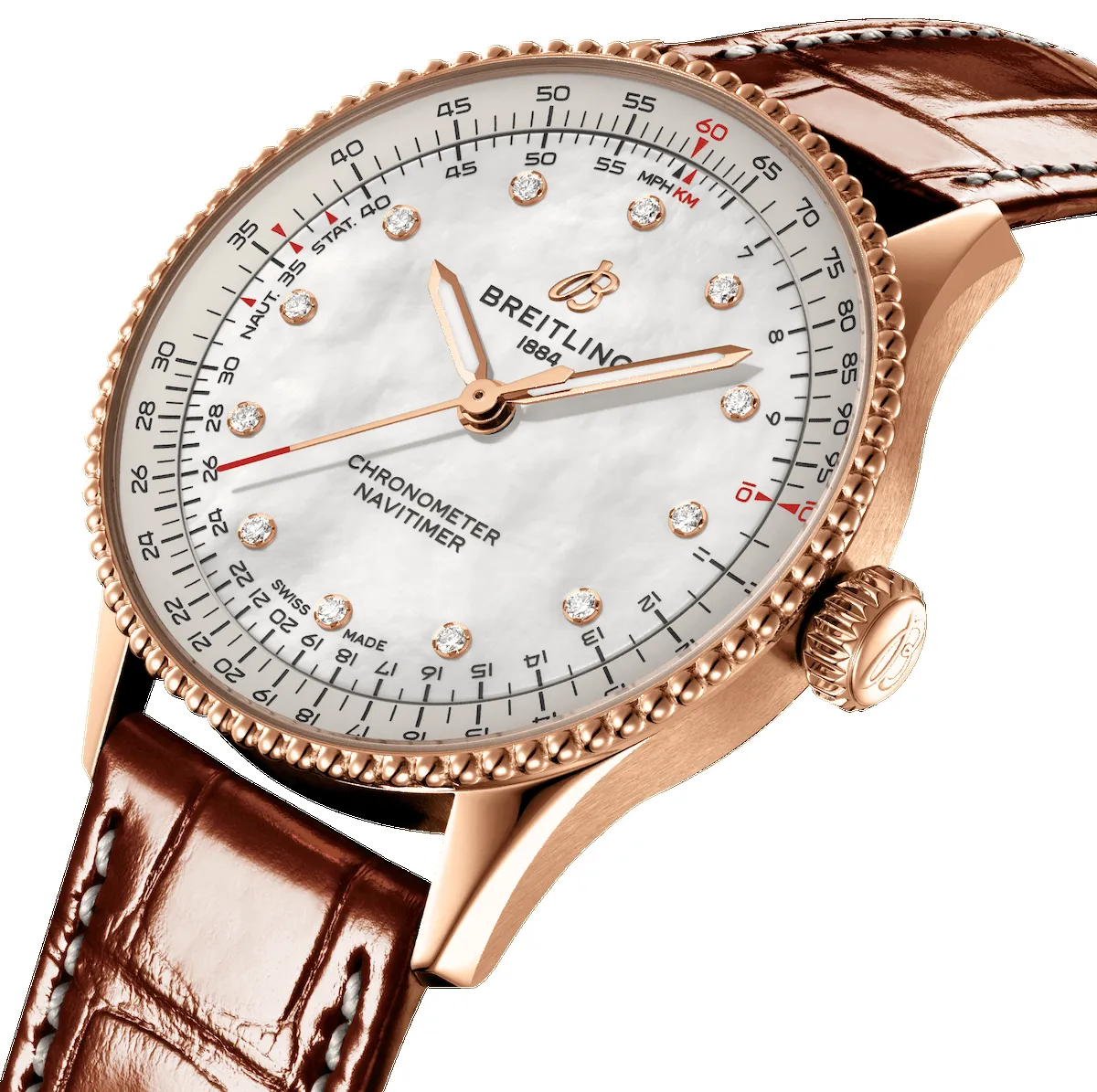 Breitling Navitimer 36 Automatic Alligator Watch sold by C.W. Sellors product image thumbnail 2