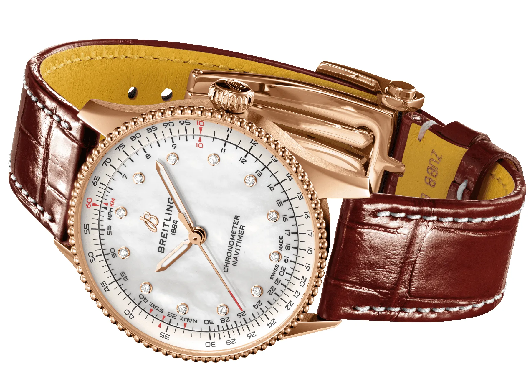 Breitling Navitimer 36 Automatic Alligator Watch sold by C.W. Sellors product image thumbnail 3