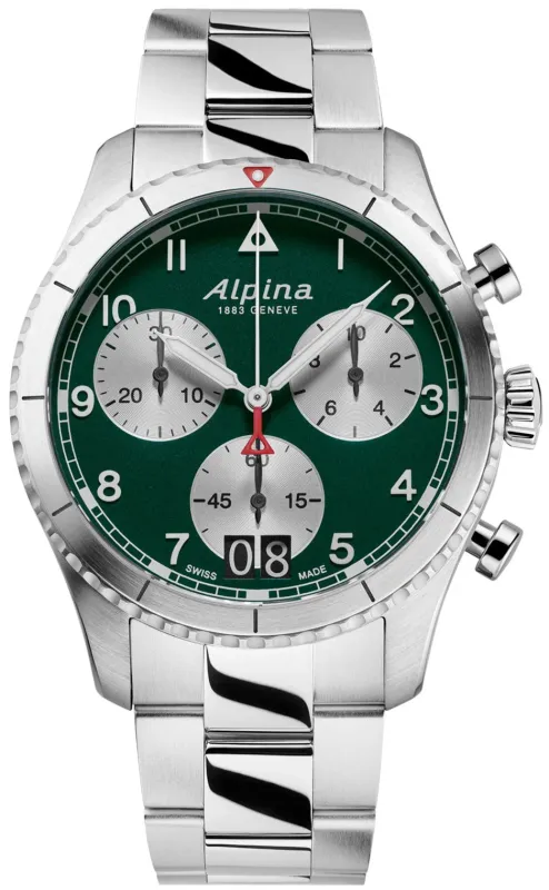 Alpina Startimer Pilot Automatic Chronograph Big Date Watch made by C.W. Sellors