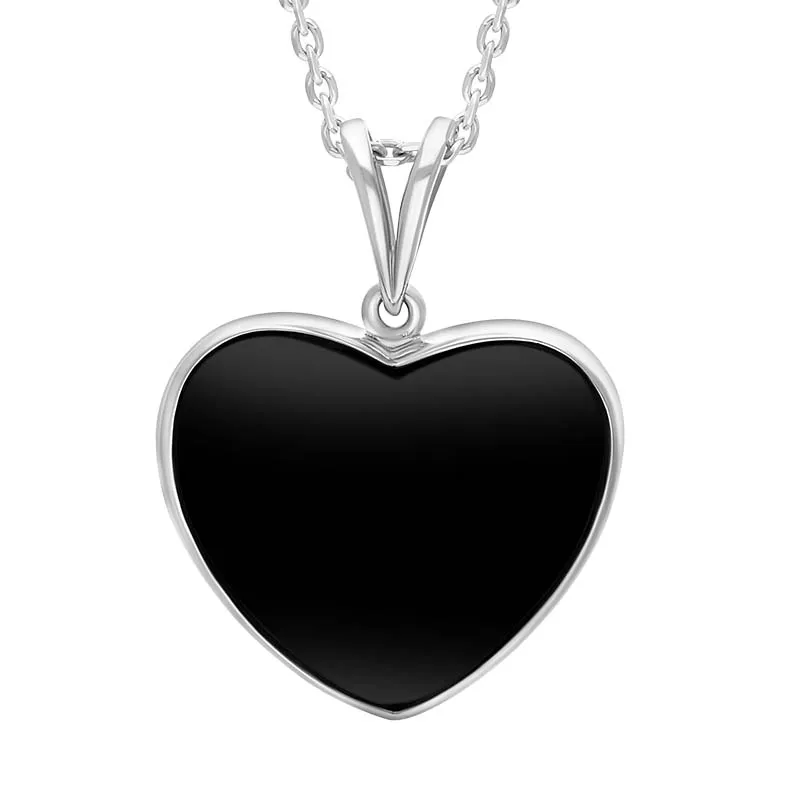 Sterling Silver Whitby Jet Split Bale Necklace sold by C.W. Sellors