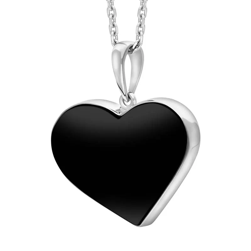 Sterling Silver Whitby Jet Heart Necklace sold by C.W. Sellors product image thumbnail 2
