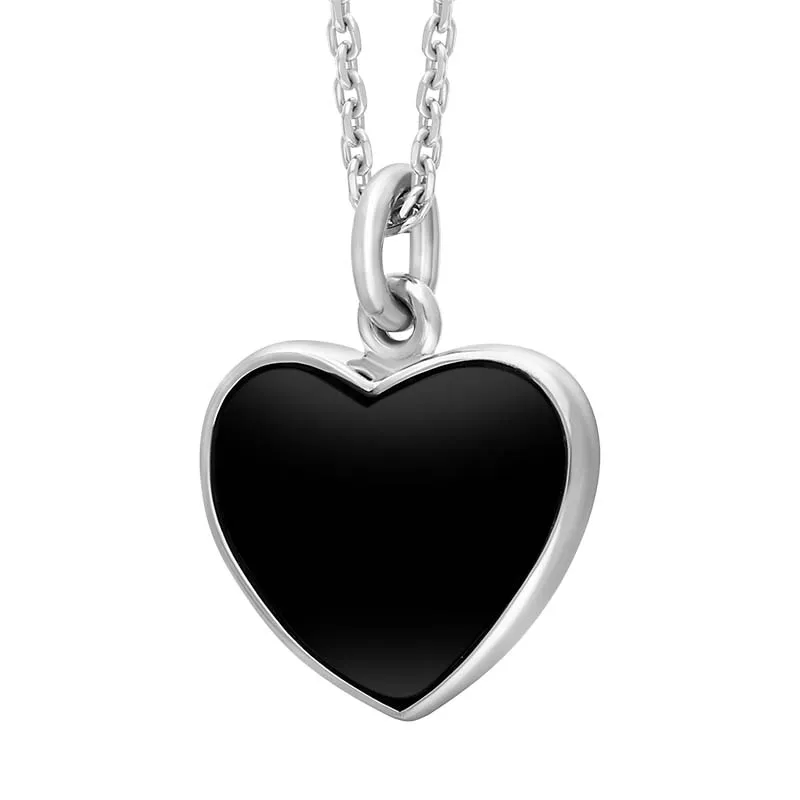 Sterling Silver Whitby Jet Heart Necklace sold by C.W. Sellors product image thumbnail 2