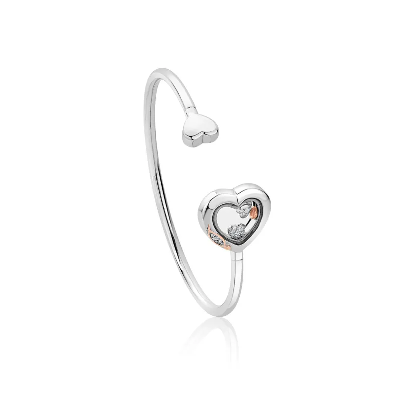 Clogau Inner Charm Past Present Future Sterling Silver Bangle D made by C.W. Sellors