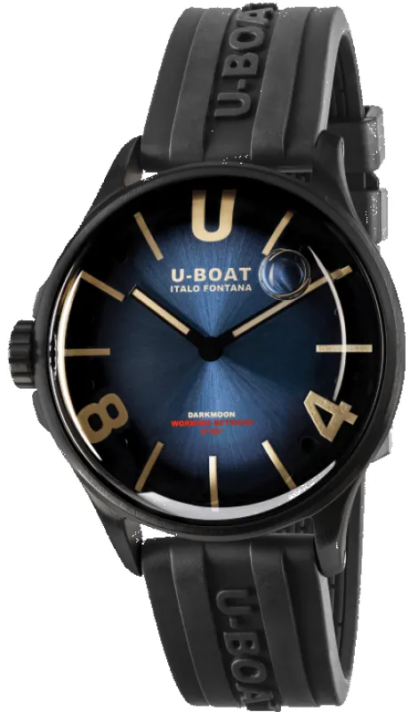U-Boat Darkmoon Blue PVD Soleil Watch made by U-Boat