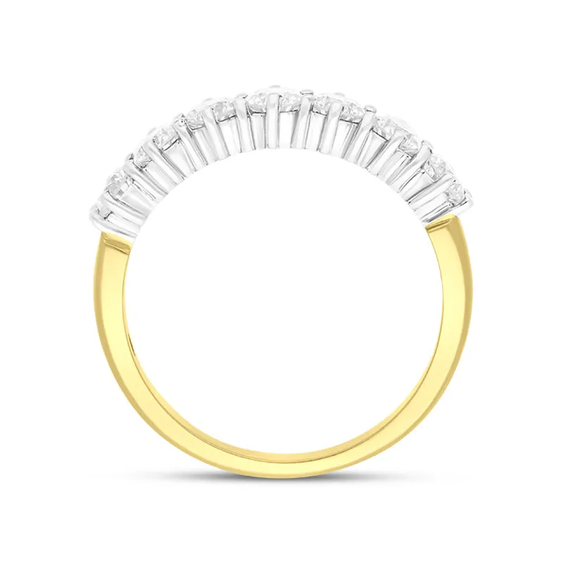 18ct White Gold 1.12ct Diamond Seven Stone Half Eternity Ring sold by C.W. Sellors product image thumbnail 3