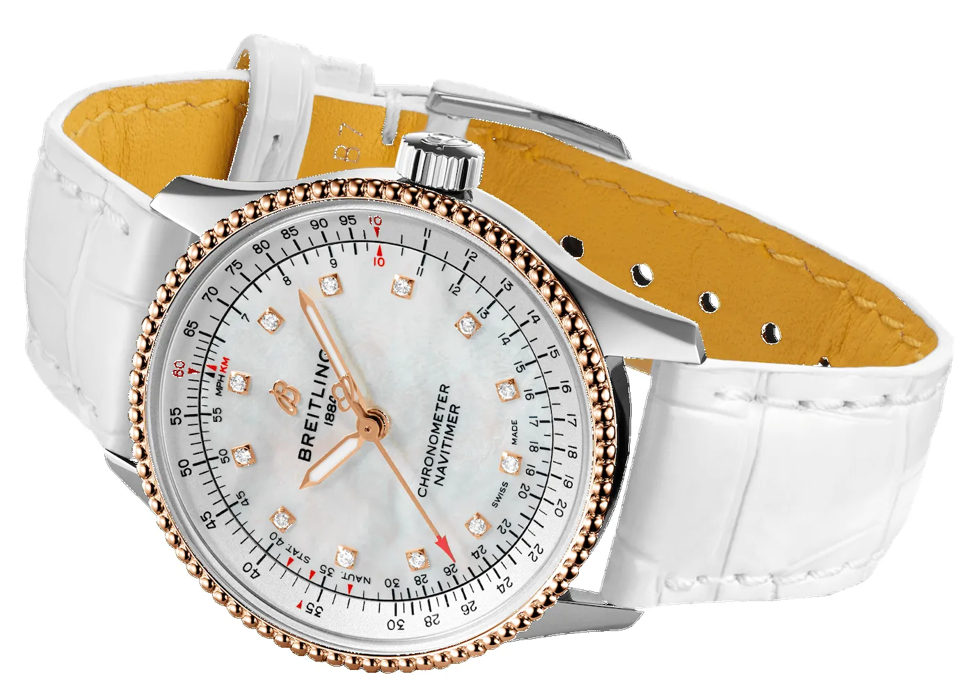 Breitling Navitimer Automatic 35 Reg Gold Ladies Watch sold by C.W. Sellors product image thumbnail 4