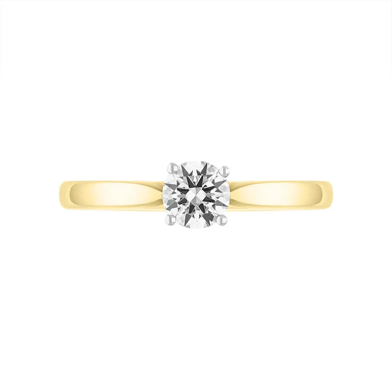 18ct Yellow Gold 0.70ct Diamond Round Brilliant Cut Solitaire Ring sold by C.W. Sellors product image thumbnail 2