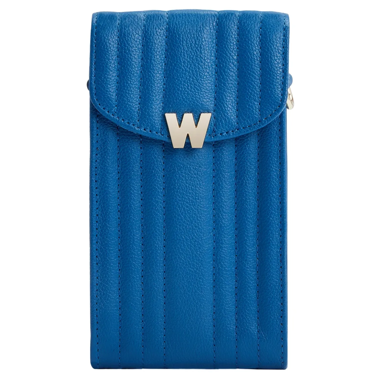 Wolf Mimi Collection Leather Blue Phone Case with Wristlet and Lanyard sold by C.W. Sellors product image thumbnail 2