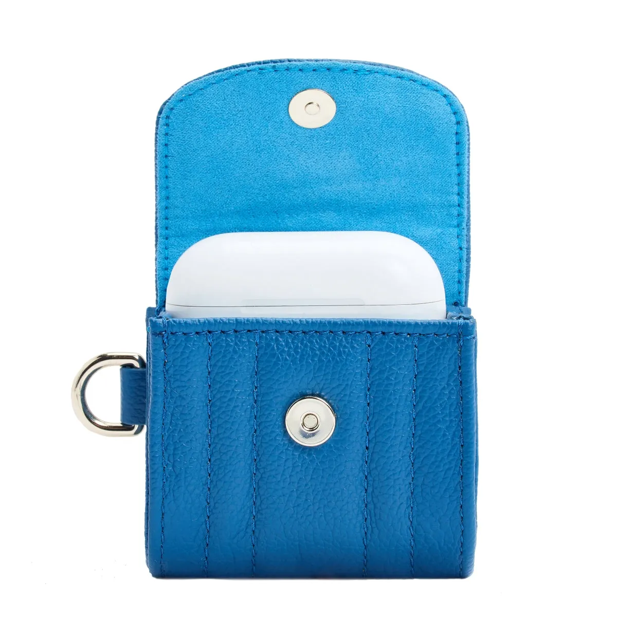Wolf Mimi Collection Leather Blue Earpods Case with Wristlet sold by C.W. Sellors product image thumbnail 3
