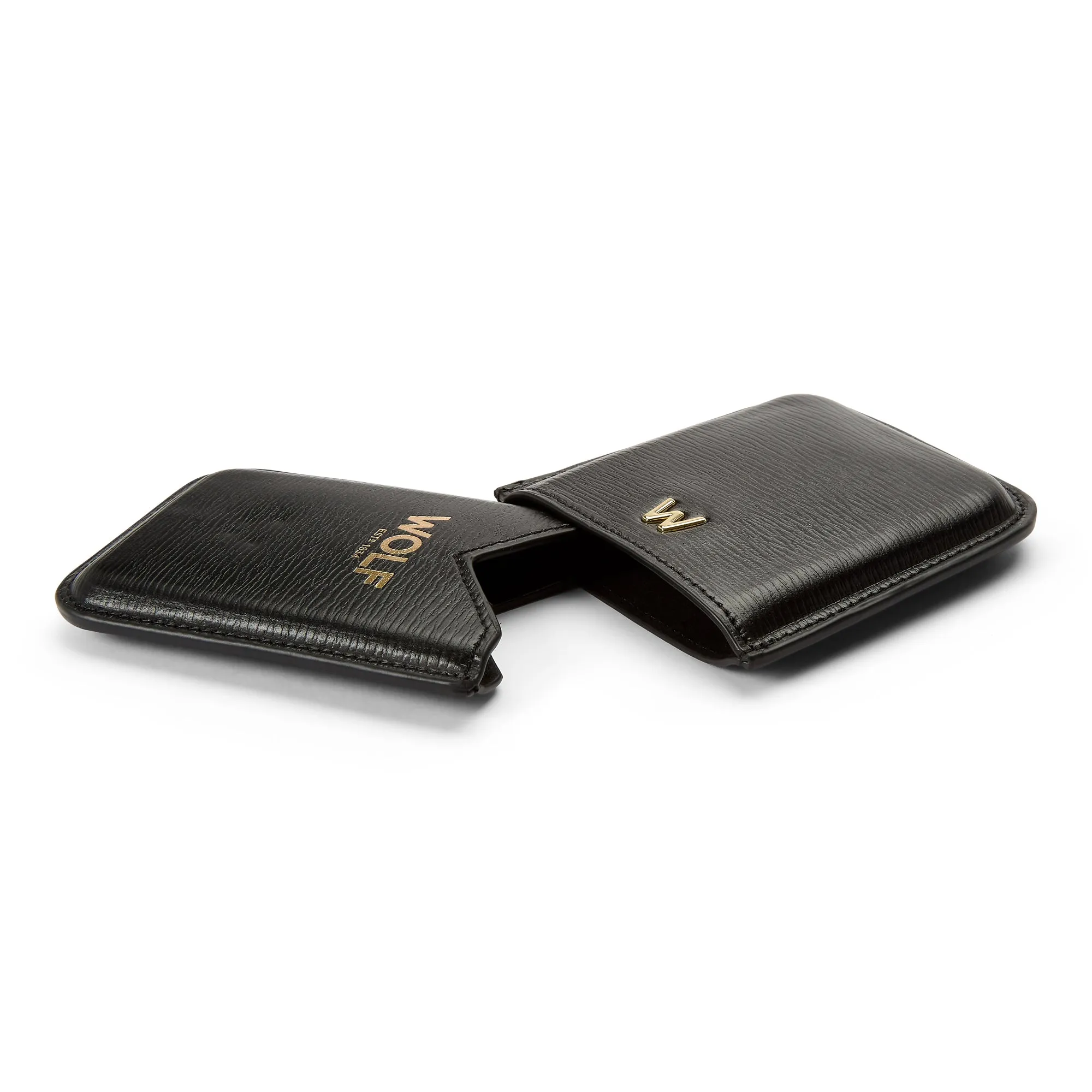 Wolf W Collection Leather Black Molded Card Case sold by C.W. Sellors product image thumbnail 3
