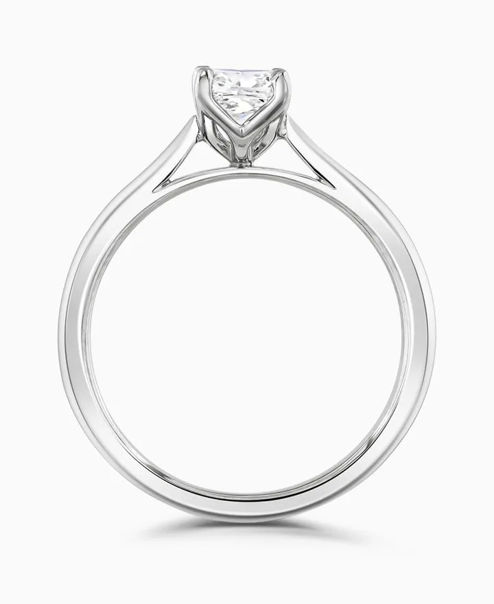 18ct White Gold 0.50ct Lab Grown Diamond Cushion Cut Solitaire Engagement Ring sold by C.W. Sellors product image thumbnail 3