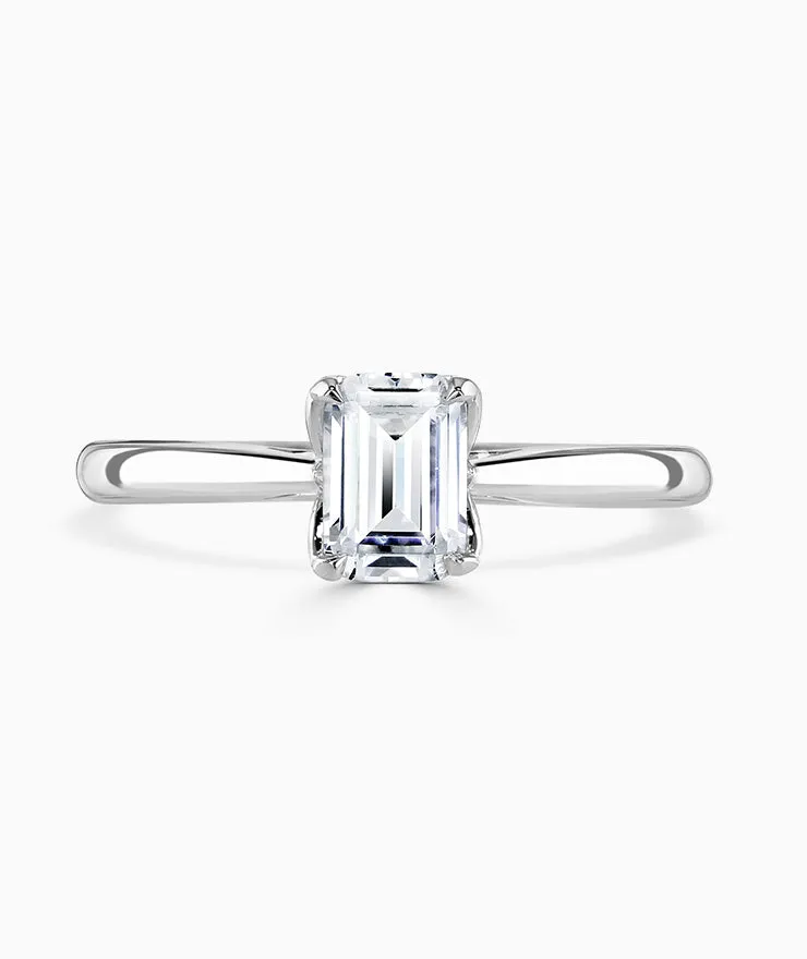 18ct White Gold 0.50ct Lab Grown Diamond Cushion Cut Solitaire Engagement Ring sold by C.W. Sellors product image thumbnail 2