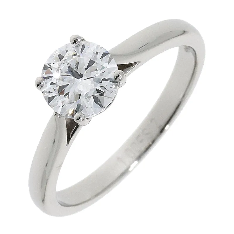 Platinum 1.00ct Diamond Brilliant Diamond Cut Solitaire Ring made by C.W. Sellors