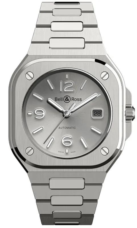 Bell & Ross BR 05 Auto Silver Bracelet Watch made by C.W. Sellors