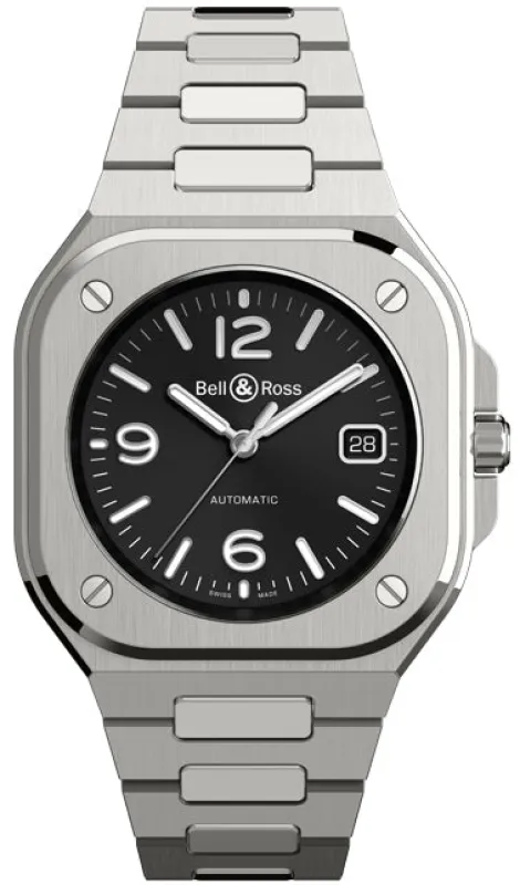 Bell & Ross BR 05 Auto Black Steel Bracelet Watch made by C.W. Sellors
